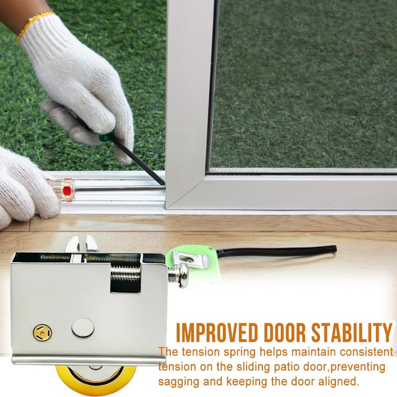 2 Pack Sliding Patio Door Rollers Assembly Replacement for Pella