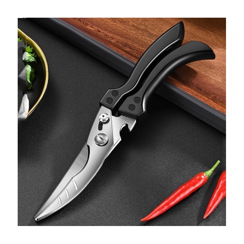 Frafuo Heavy Duty Kitchen Chicken Shears With Anti-Slip Handle &