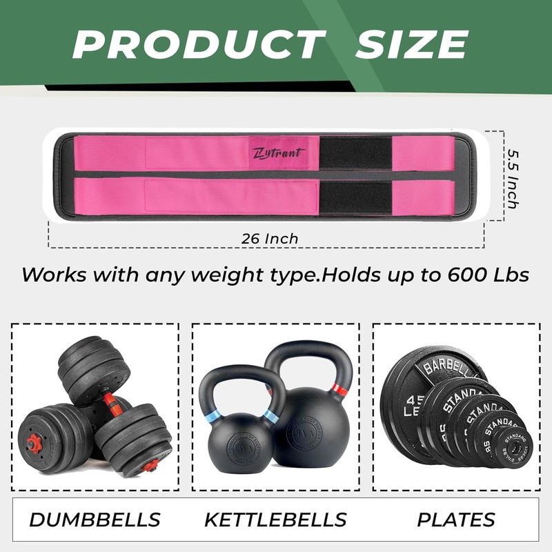 Hip Thrust Barbell Pad Belt for Gym, Fitness Booty Support