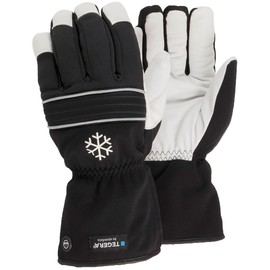Ejendals 296-8 Size 8 "Tegera 296" Leather Glove - Black/White