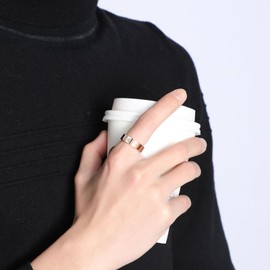 LOYAL MOON Rose Gold Rings for Men Women Tungsten Fashion moissanite Rings Men's Wedding Band Engagement Ring (Rose Gold, 8.75)