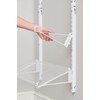 Rubbermaid Customizable Wall Mount Shoe Shelf, White, for Home/House/Closet/Laundry/Linen Organization