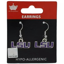 Aminco LSU Tigers Dangler Earrings