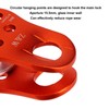 Rock Climbing Pulley Fixed Sideplate Single Sheave Pulley Orange Lift
