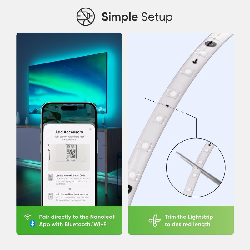 Nanoleaf Matter Essentials 5M HD Led Strip Light, Addressable RGBIC