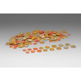 WISSNER 080610.160 Play Money Euro Set (160 Coins), Educational Toy, Computing Money, Merchant Shop, RE-Plastic, Made in Germany, Multicoloured