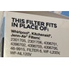 EARTHSMART Replacement Refrigerator Water Filter #W-3 Whirlpool Filter 6