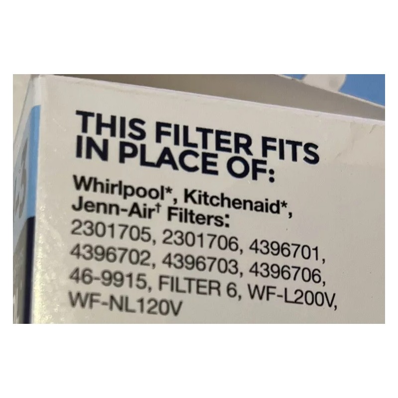 EARTHSMART Replacement Refrigerator Water Filter #W-3 Whirlpool Filter 6