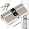 Benaton Profile Cylinder Double Cylinder Lock Cylinder, 70 mm European