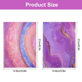 Pack of 2 Stickers Scrapbook A5, Sticker Album Empty for Collecting, Sticker Album Blank for Collecting, Sticker Scrapbook, Reusable Sticker Book for Children and Adults