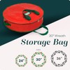 Christmas Wreath Storage Bag - Made from Heavy-Duty Tarp Material