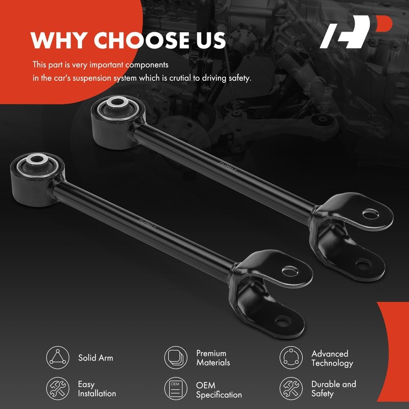 A-Premium 2 x Rear Forward Lower Control Arms, with Bushing,