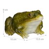 Relaxdays 2 x Garden Figurine Frog Weatherproof for Balcony, Patio,