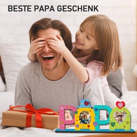 Father's Day Gift for Dad, Dad Picture Frame, Wooden Letters, Dad Gift, Birthday Gift for Father's Day, Birthday Gift Dad Birthday Father's Day Gifts for Dad from Children