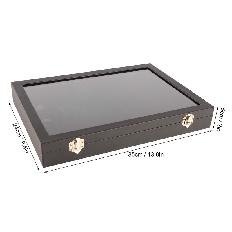 Ring Display Case Organizer with Transparent Lid 100 Slot Jewelry