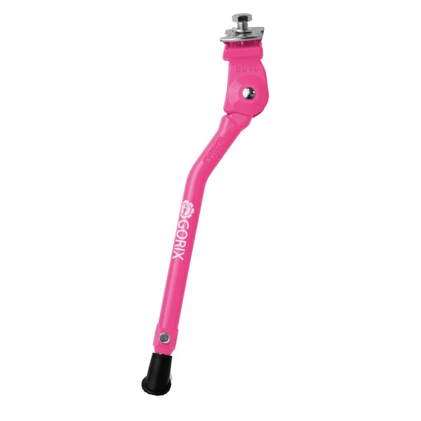 GORIX Bike Kickstand Side Road Mountain Bicycle Adjustable Portable (GX-KC22AAJ-Z(Global Edition)) (Pink)