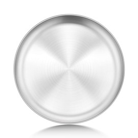 P&P CHEF 10-Inch Pizza Pan, Stainless Steel Pizza Crisper Tray, Round Oven Baking Pan for Pizza Pie Flat Bread, Healthy & Durable, Oven & Dishwasher Safe
