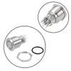 uxcell Latching Metal Push Button Switch 22mm Mounting Dia DPDT
