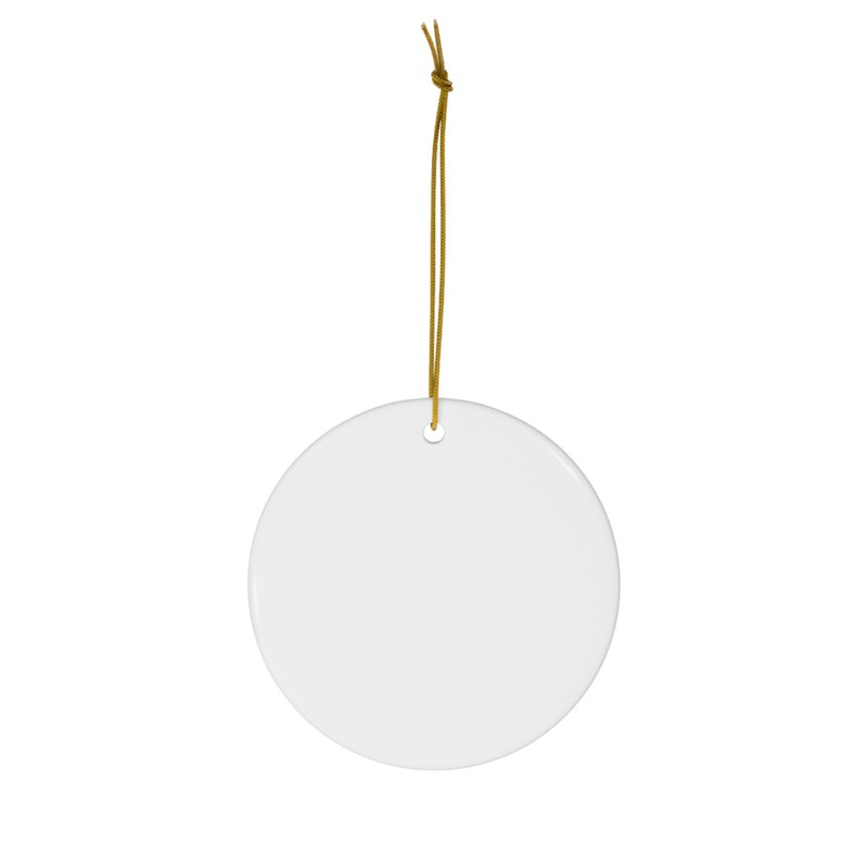 Cream Cockapoo Dog Christmas Ornament 2025 I Saw That -