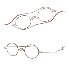 SHIORI 老眼鏡 薄型リーディンググラス SI-05-2+1.00 ブラウンデミ ラウンドタイプ