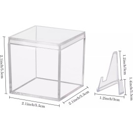 Unbranded 3 Pack Championship Ring Display Case Clear Acrylic Display Case Mini Basebal...