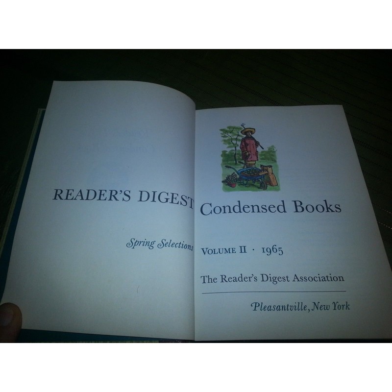 Reader's Digest Condensed Books, Spring Selection Volume II 1965