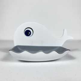 plastic whale soap case pedestal 8ea