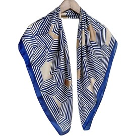 prinfantasy Silk Scarf Women's Large Silk Scarves for Women Stylish Silk Scarf Hair Stole Neckerchief Long Lightweight Silk Scarf Neckerchief Scarf Gift Women, M090031