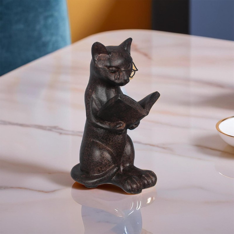 Young's Inc. Cat Figurine - Cute Cat Statue - Whimsical