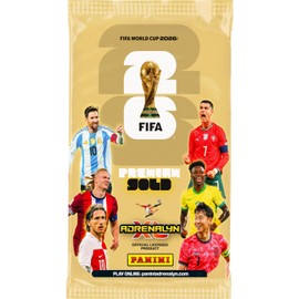 Premium Gold Soccer Trading Card Blister Pack - 4 Exclusive Limited Edition Gold Foil Football Cards & 1 Clear Protective Card Sleeve, Hobby Edition