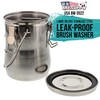US Art Supply Large Stainless Steel Leak-Proof Premium Brush Washer