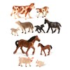 Miniland 50.27430 Farm Animals with Babies 10 Figures, Multi-Color