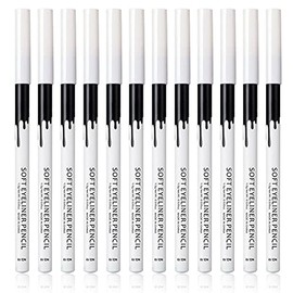 KAIQIKAIXI 12 White Eyeliner Pen, Eyebrow Pen,Eye Shadow Pencil , Lip Line Pen, Eyelid Pad, Pencil Makeup Set Tool