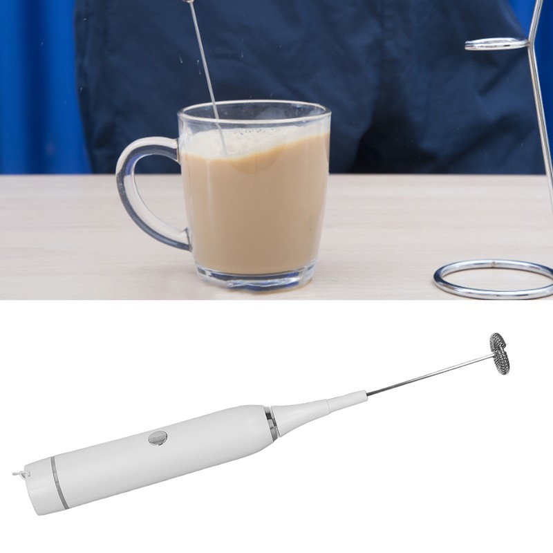 Electric Milk Frother Handheld 5V 2A 4W Sturdy PP Material