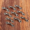 Dophee 10Pcs Antique Brass Decorative Pull Handle for Mini Jewelry