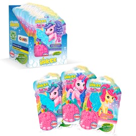 INKEE - Bubble Bath Liquid Galupy Unicorn Bath Additive for Children, Bubble Bath Children with Aloe Vera and Gummy Bear Aroma, 15 x 40 g