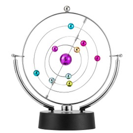 CHANGSHUN Electronic Perpetual Motion Battery Operated Home Office Desk Ornament (Solar System)