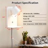 DEC LUCE DECOLUCE LIGHTING Modern LED Plug in Wall Sconce,