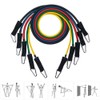 (16pcs) Resistance Bands Set Exercise Resistance Bands with Handle Set,Stretch