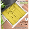Utopia Kitchen Silverware Organizer, Expandable Bamboo Utensil Drawer Organizer, Kitchen