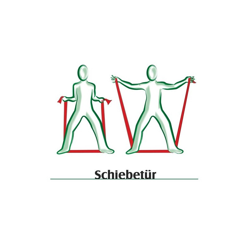 Gatapex Fitness Band 2.5 m x 14.5 cm Red =