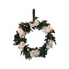 Creative Co-Op Round Handmade Wool Felt Wreath with Appliqued Leaves