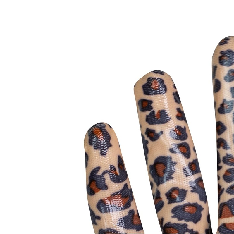 Centurion Mulch Leopard Print Gardening Gloves 100% Polyester Water Resistant