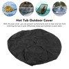 4ft Round Hot Tub Cover Oxford Fabric Folding Heat Insulation
