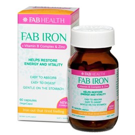 Fab Iron + Vitamin B Complex & Zinc Cap X 60