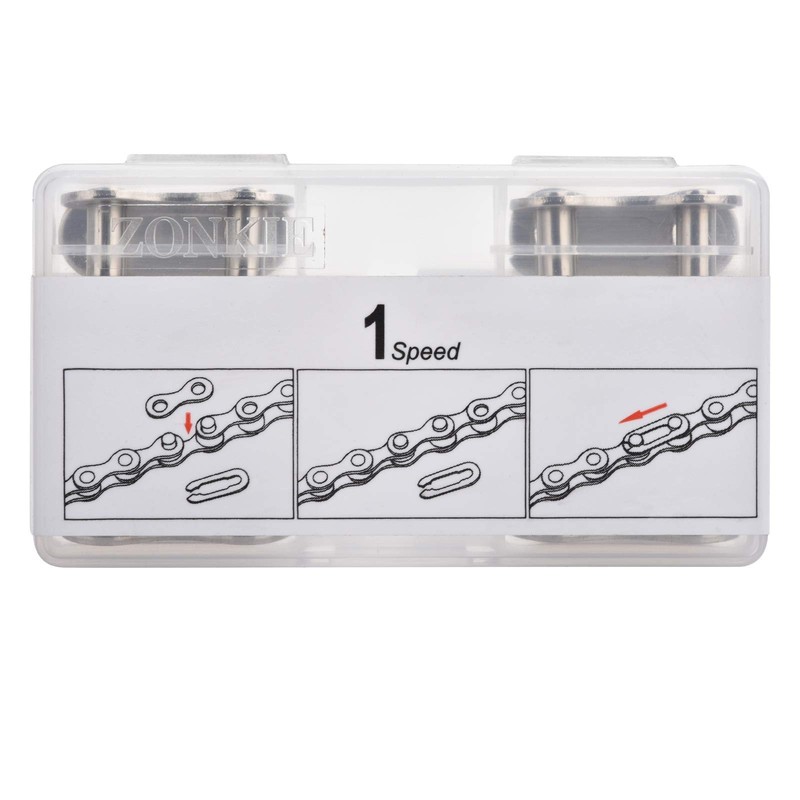 ZONKIE Single Speed Removable Quick Split Chain Link x4