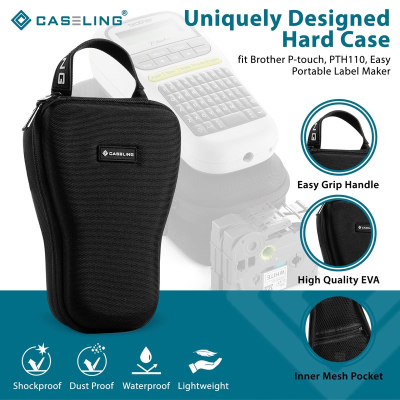caseling Hard Case Fits Brother P-Touch PTH110 Easy Portable Label