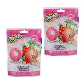 Strawberry Scented Kids Color-Twist Bath Bomb 2pk