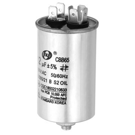PATIKIL 12uF 12MDF 450VAC Run Start Capacitor, Circular CBB65 Run Capacitor with M8 Screws for Fan Starting, Air Conditioner, Washing Machine, Cool Heat Pump Condenser