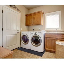 Under the Laundry Dryer Mat,Under Clothes Dryers Mat Slip Resistant,Absorb Water,Protects Floor from Water,and Spills,Slip Resistant and Waterproof(Laundry Dryer Mat:36inches x 30inches)